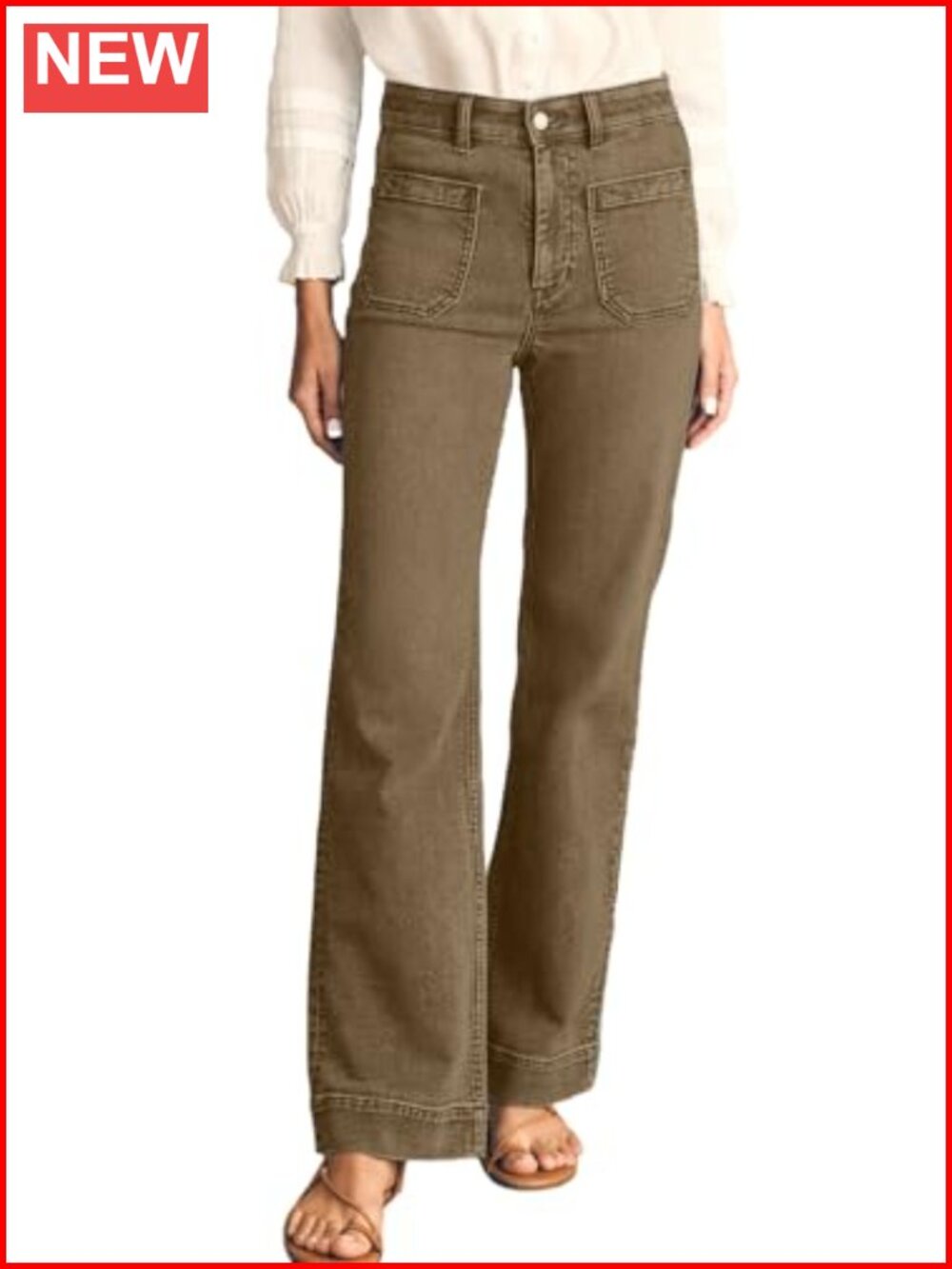 High Waisted Wide Leg Stretchy Straight Leg Jeans